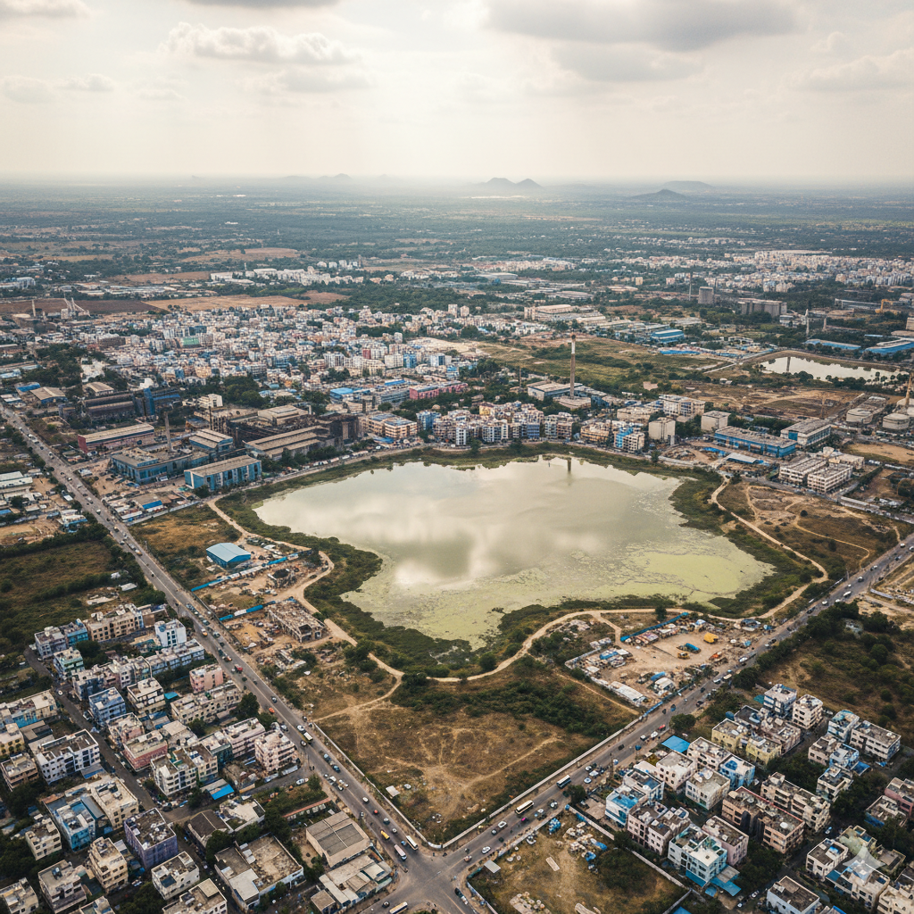 Patancheruvu aerial view